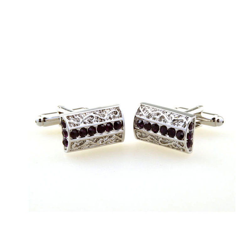 Crystal Zircon Cufflinks