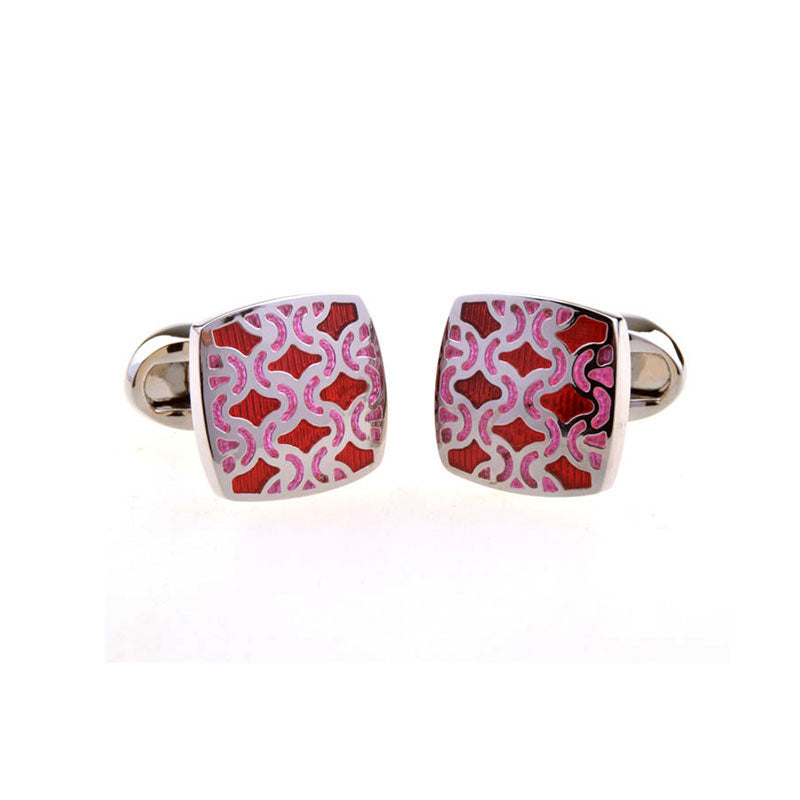 Enamel Dropping Glue Cufflinks