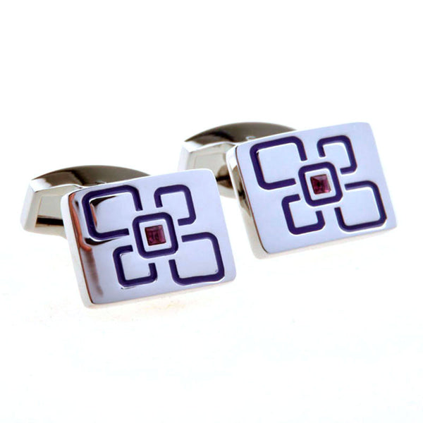 Enamel Dropping Glue Cufflinks