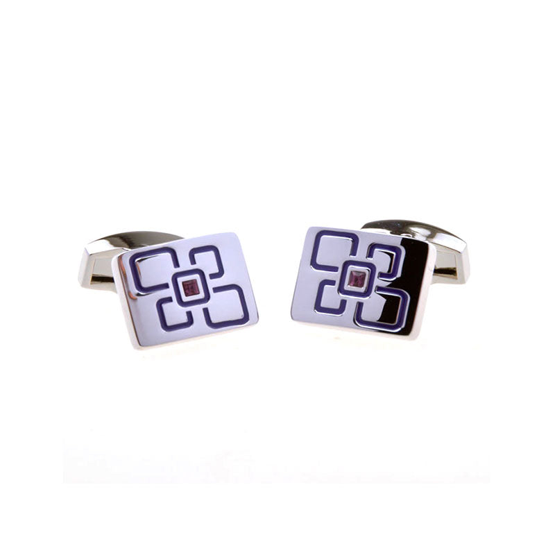 Enamel Dropping Glue Cufflinks