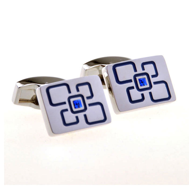 Enamel Dropping Glue Cufflinks