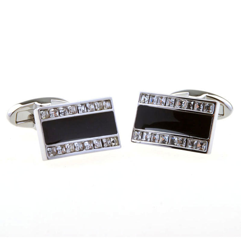 Crystal Zircon Cufflinks