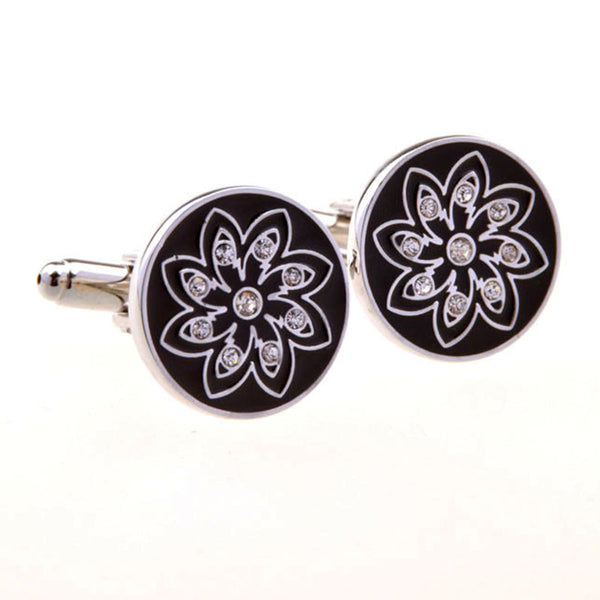 Enamel Dropping Glue Cufflinks