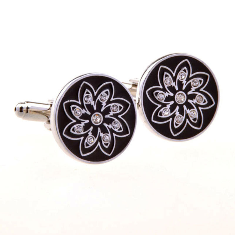 Enamel Dropping Glue Cufflinks