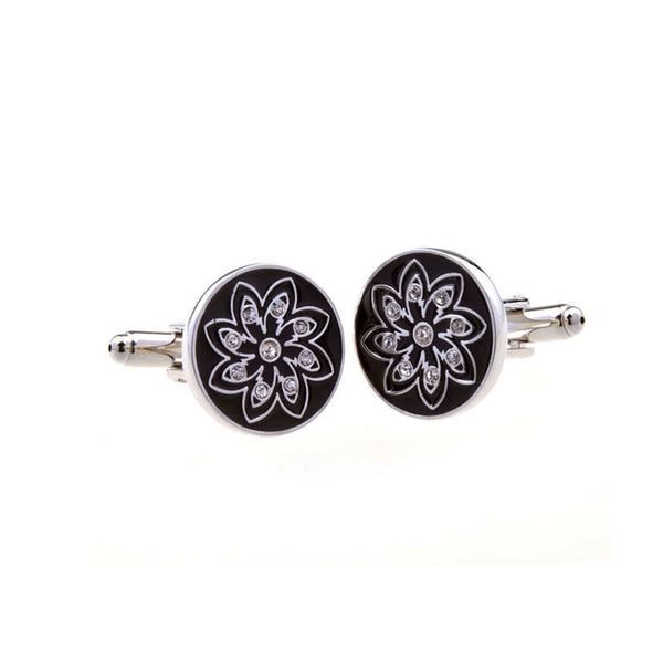 Enamel Dropping Glue Cufflinks