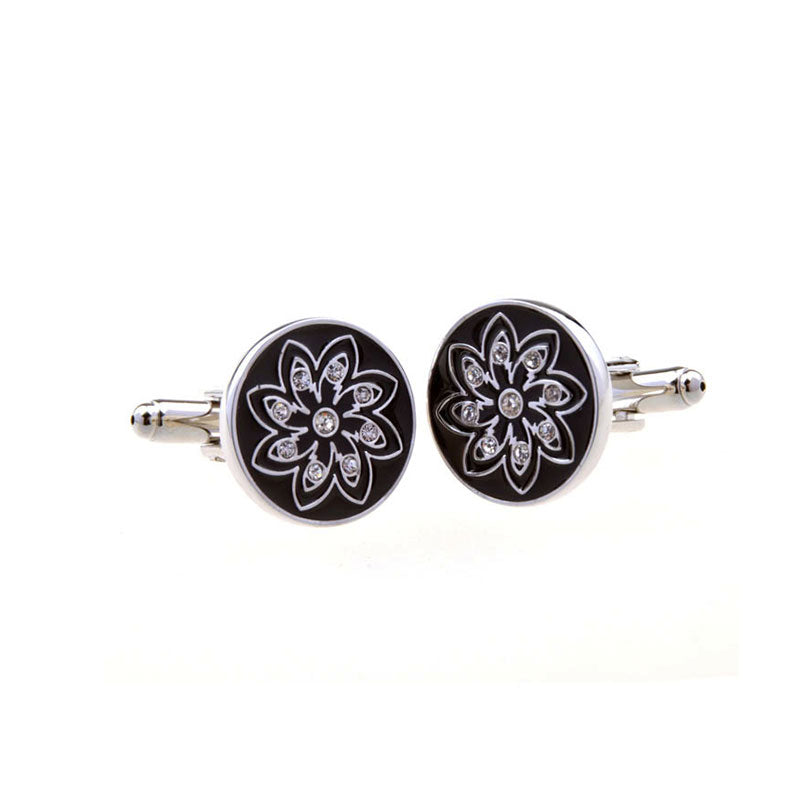Enamel Dropping Glue Cufflinks