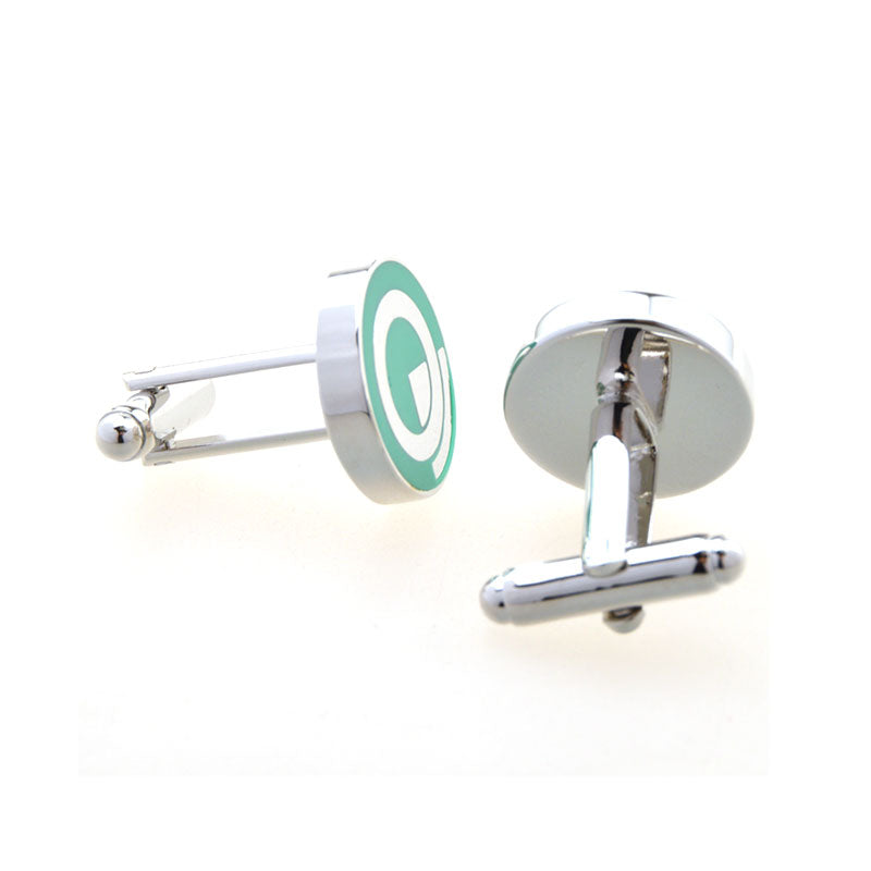 Enamel Dropping Glue Cufflinks
