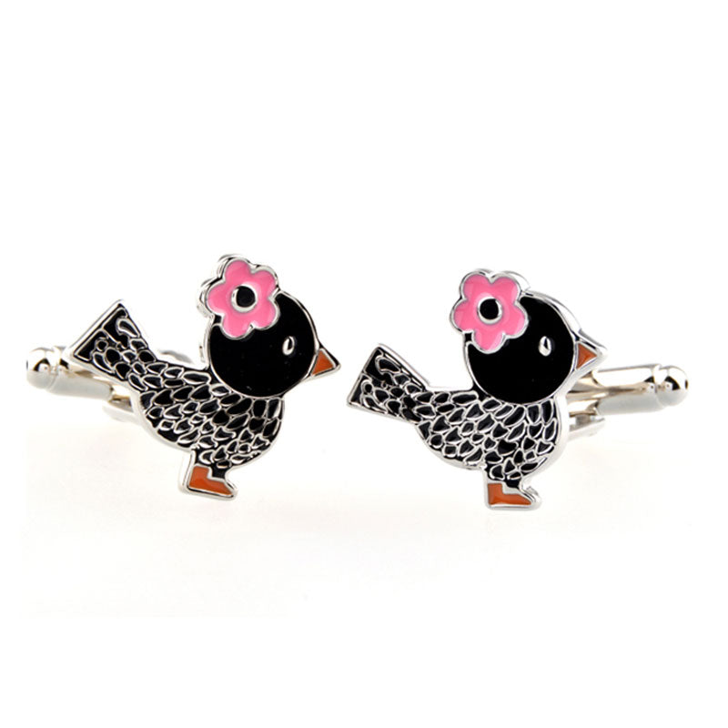 Animals Plants Enamel Dropping Glue Cufflinks