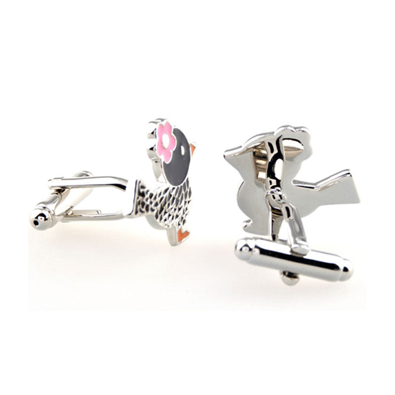 Animals Plants Enamel Dropping Glue Cufflinks