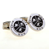 Enamel Dropping Glue Cufflinks