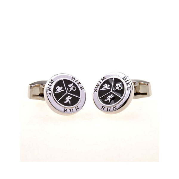 Enamel Dropping Glue Cufflinks