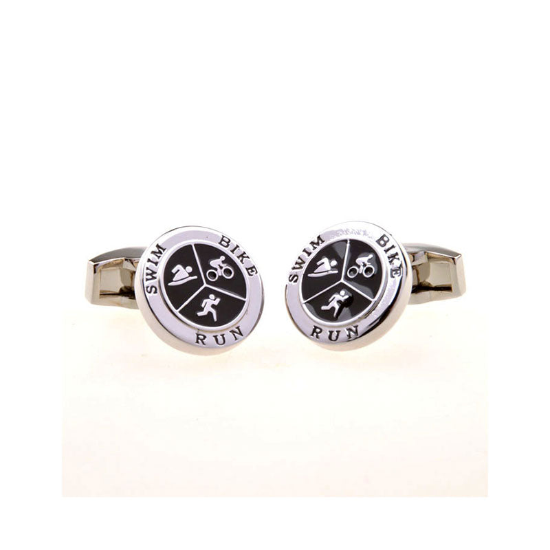 Enamel Dropping Glue Cufflinks
