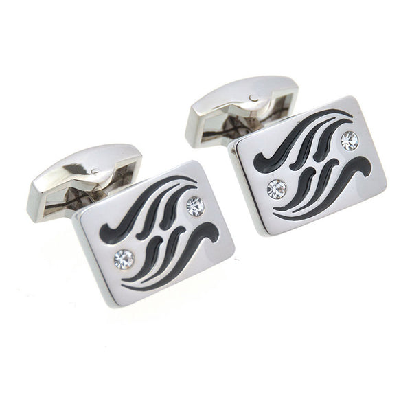Enamel Dropping Glue Cufflinks