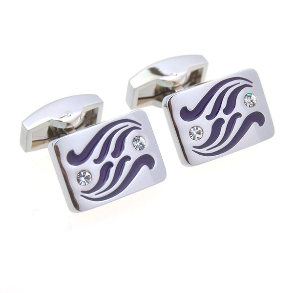 Enamel Dropping Glue Cufflinks