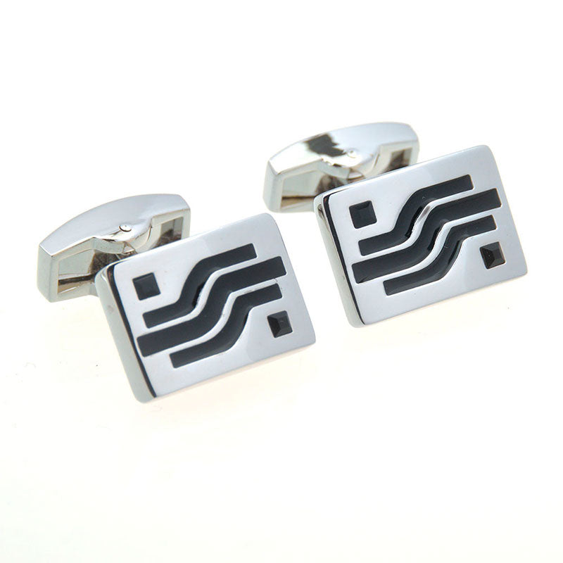 Crystal Zircon Cufflinks