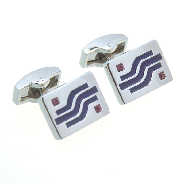 Crystal Zircon Cufflinks