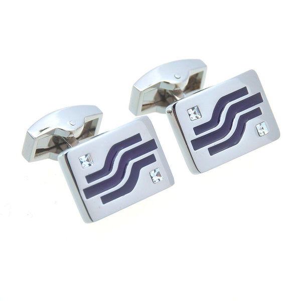 Crystal Zircon Cufflinks