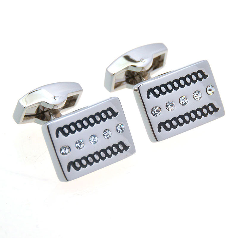Crystal Zircon Cufflinks