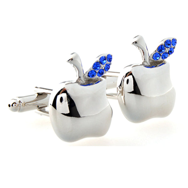 Vegetable Fruit Crystal Zircon Cufflinks