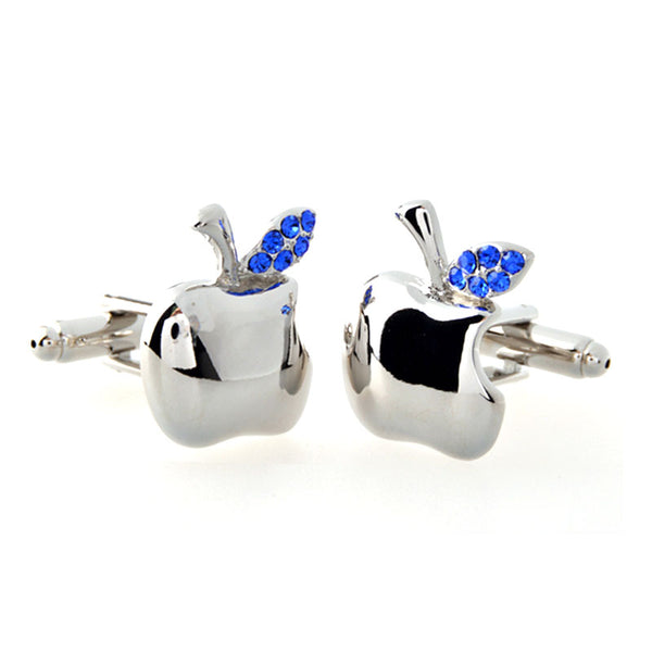 Vegetable Fruit Crystal Zircon Cufflinks