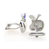 Vegetable Fruit Crystal Zircon Cufflinks