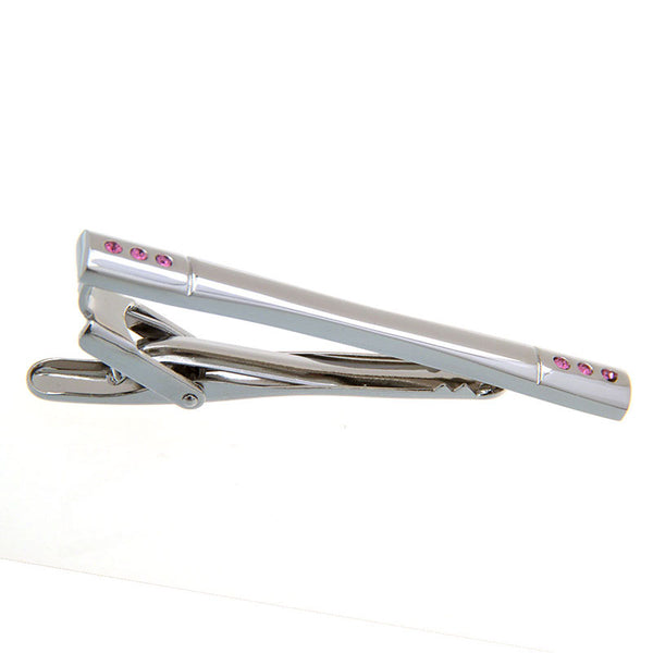 Crystal Zircon Tie Bars