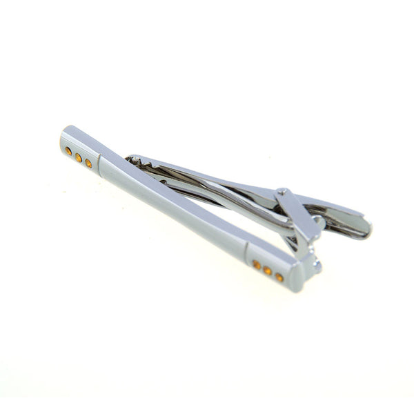 Crystal Zircon Tie Bars