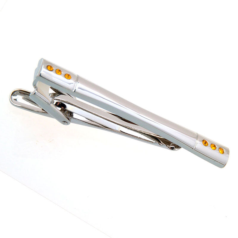 Crystal Zircon Tie Bars