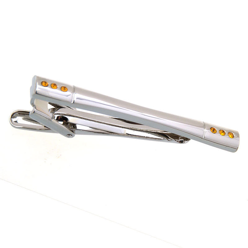 Crystal Zircon Tie Bars