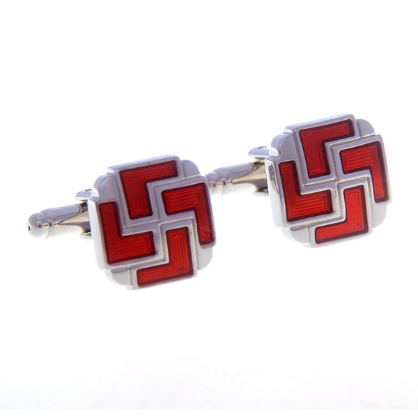 Enamel Dropping Glue Cufflinks