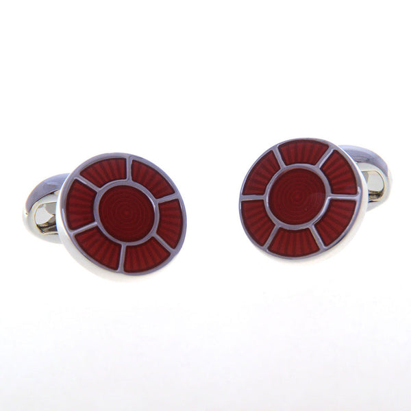 Enamel Dropping Glue Cufflinks