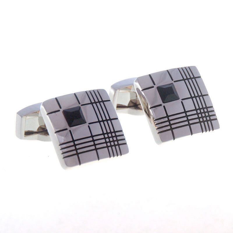 Crystal Zircon Cufflinks