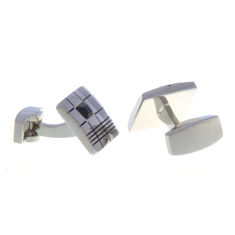 Crystal Zircon Cufflinks