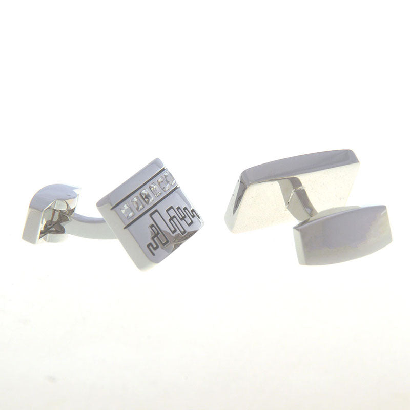 Crystal Zircon Cufflinks