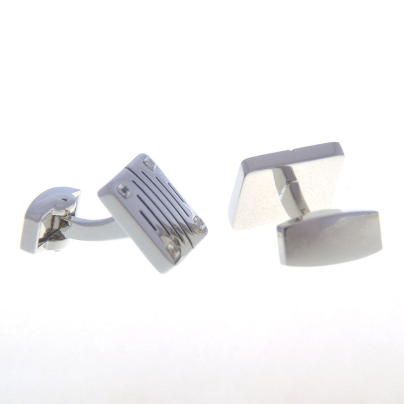 Crystal Zircon Cufflinks