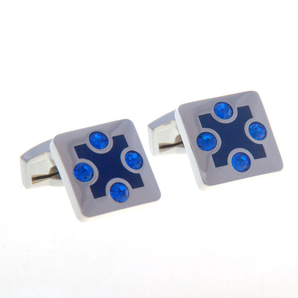 Crystal Zircon Cufflinks