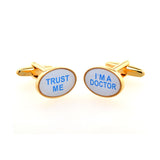 Enamel Dropping Glue Cufflinks