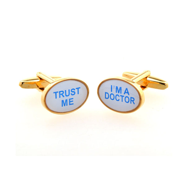 Enamel Dropping Glue Cufflinks