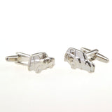 Car Logo Traffic Plain Colour Metal Cufflinks