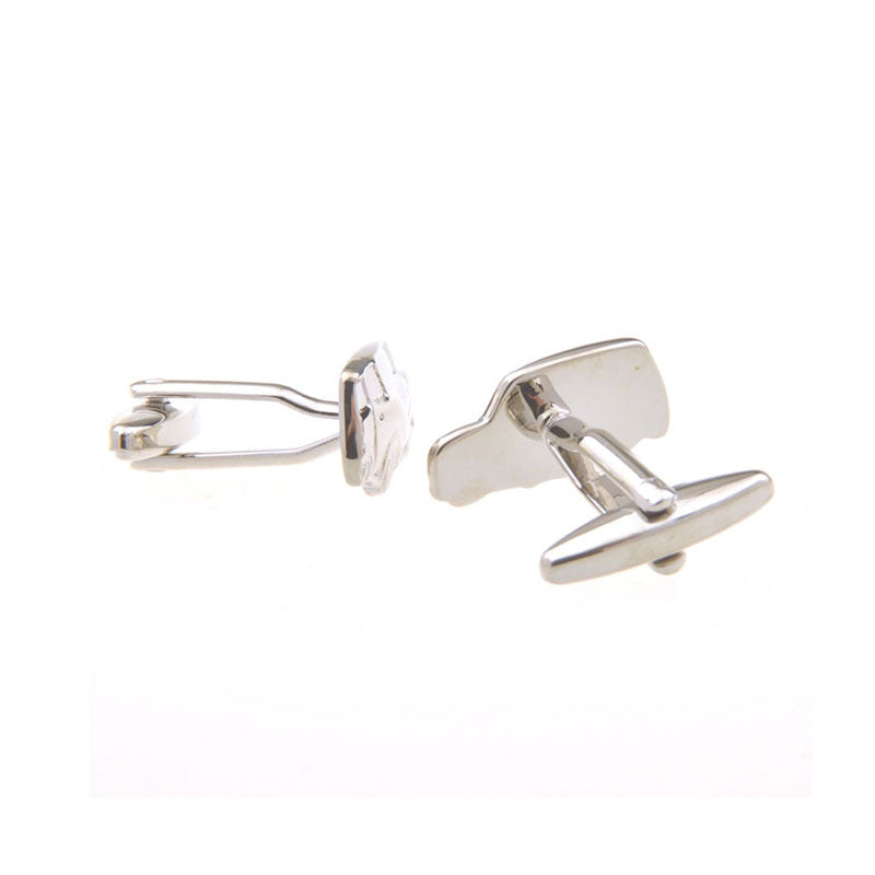 Car Logo Traffic Plain Colour Metal Cufflinks