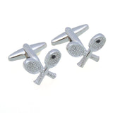 Sports Technology Plain Colour Metal Cufflinks