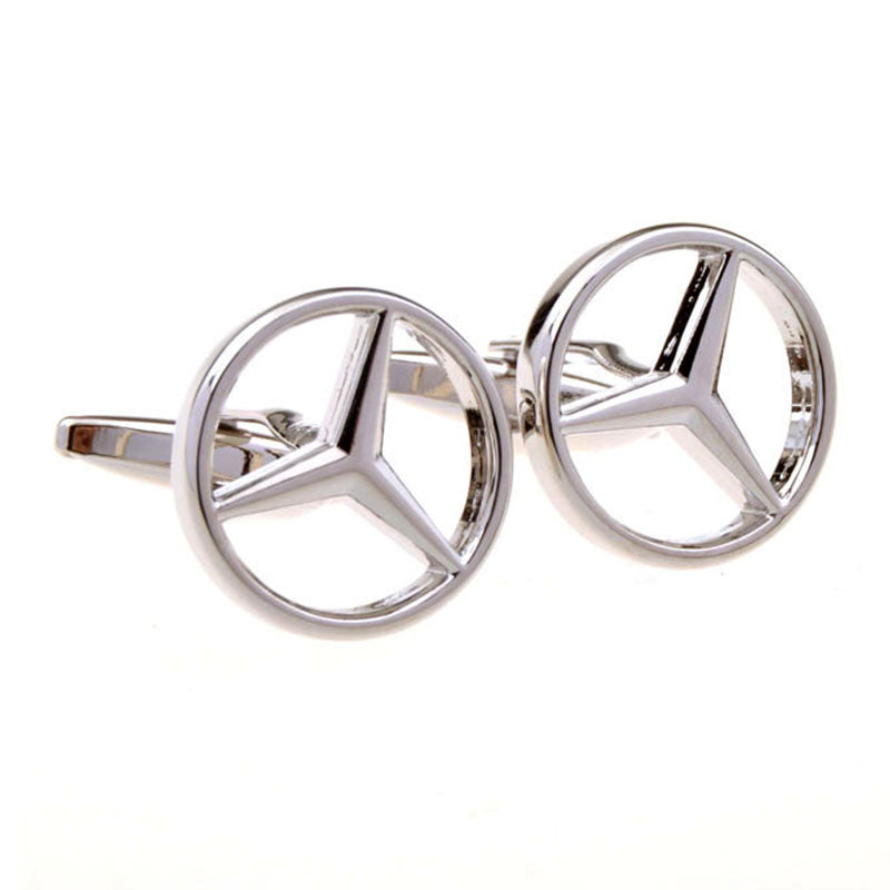 Car Logo Traffic Plain Colour Metal Cufflinks