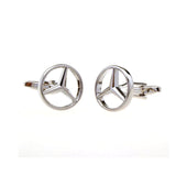 Car Logo Traffic Plain Colour Metal Cufflinks