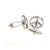 Car Logo Traffic Plain Colour Metal Cufflinks