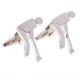 Sports Technology Plain Colour Metal Cufflinks