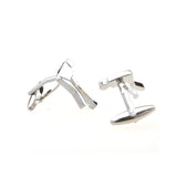 Sports Technology Plain Colour Metal Cufflinks