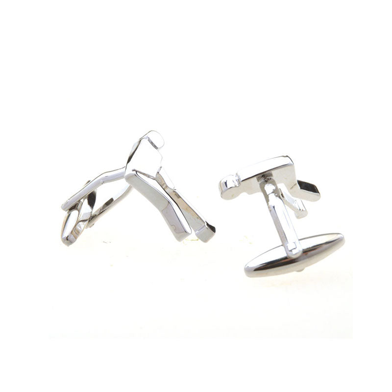 Sports Technology Plain Colour Metal Cufflinks