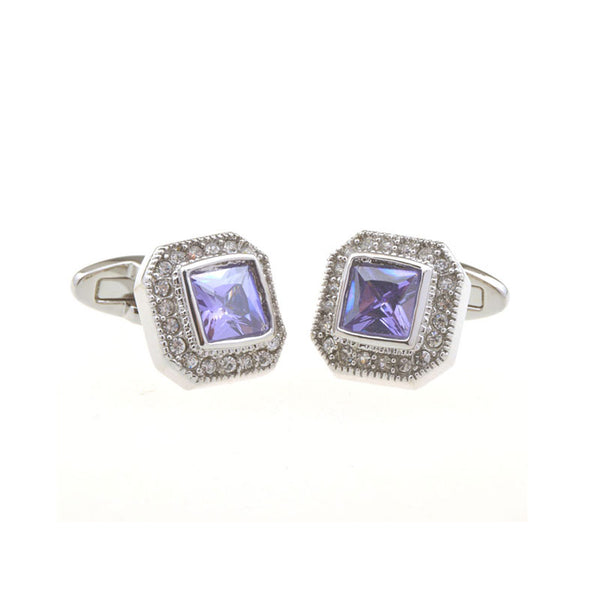 Crystal Zircon Cufflinks