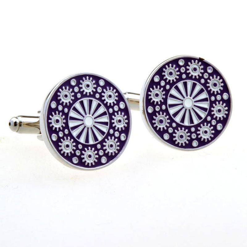 Enamel Dropping Glue Cufflinks