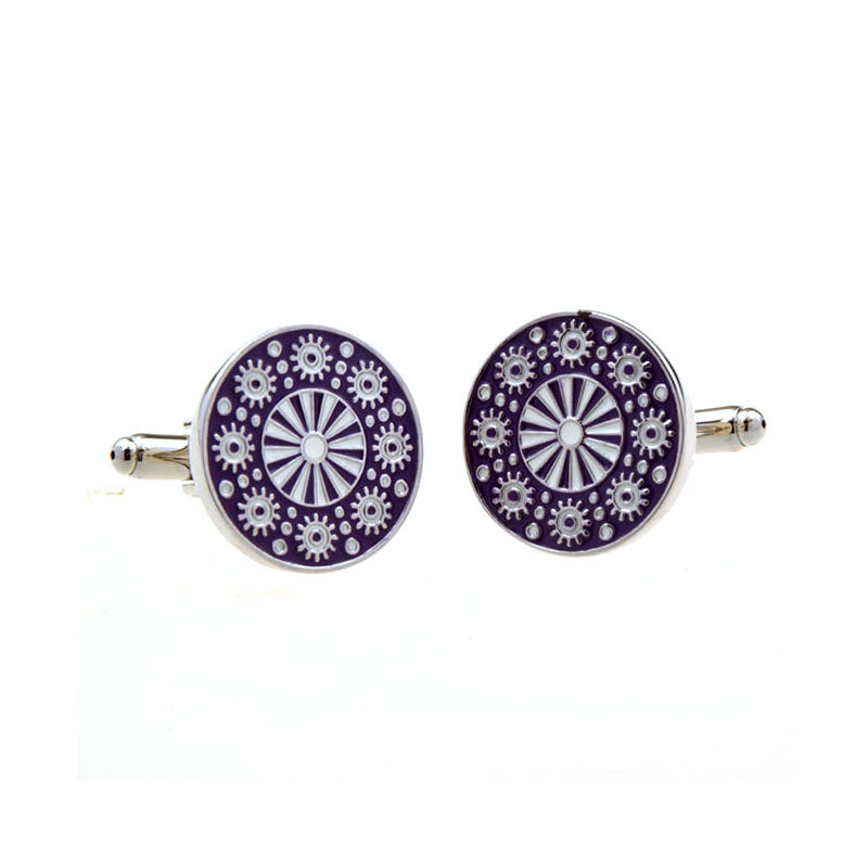 Enamel Dropping Glue Cufflinks